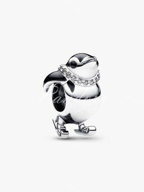 Pandora Skiing Penguin Charm